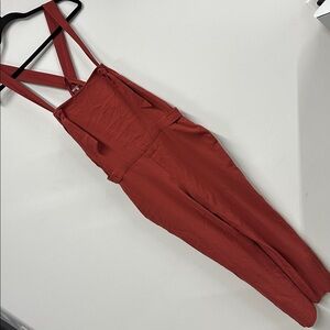 FRNCH Rust Cross Back Jumpsuit M/L